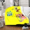 CartoonS-Spongebob Morbido Peluche Divano Letto Coperta da Lancio Cartoon Coperte da Picnic Moderna Coperta in Flanella Coperta Stampata Regalo