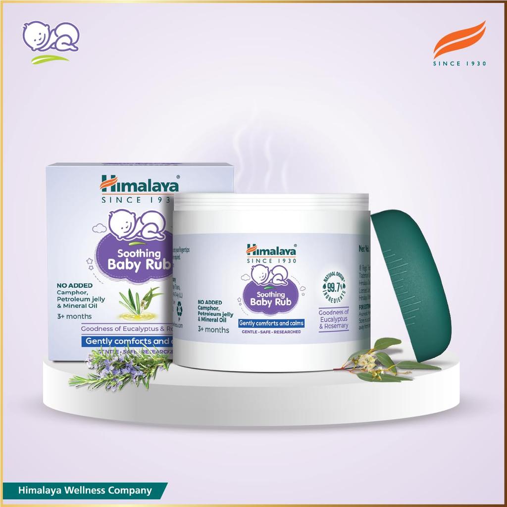 Himalaya Soothing Baby Rub 50ml Natural Oil Blend for Easy Breathing & Calm Sleep