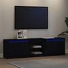 TV Units 2 pcs Black 180 x 34 x 50 cm Engineered Wood