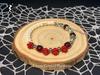 Three-Color Rose Snake Bone Beaded Bracelet - Retro Literary Style for Men and Women