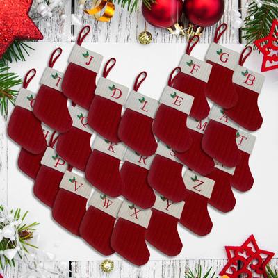 Christmas Socks Candy Boots With Small Bells Holiday Gift Bags Christmas Trees Santa Claus Boots For Fireplace