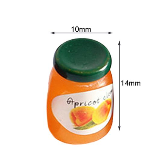 Puntos 4Pcs Dollhouse Miniature Simulation Mini Jam Food Play Scene Ornaments Decor