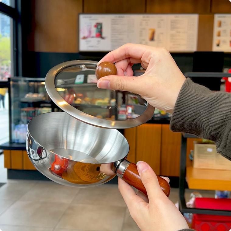 Mini Olla de Acero Inoxidable de Alta Calidad, Ideal para Cocinar Sopa, Leche y Recetas a Base de Aceite