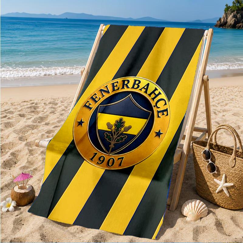 Fenerbah?e Crest Design Strandtuch, Schnelltrocknend, Pflegeleicht, Geeignet für Fitness und Strandurlaub, Sport-Essential