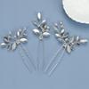 3Pcs Bridal U-shaped Pin Metal Barrette Clip Hairpins Rhinestone Wedding Hairstyle Design Tools Women Wedding Hair Accessories