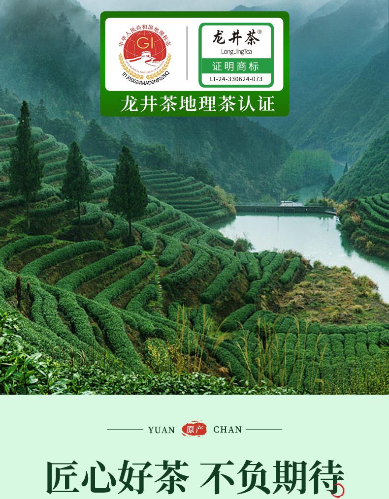 Jieying Green Tea Mingqian Head Picking Longjing Tea Bean Aroma Tea Gift Box 250g