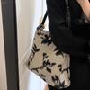 Literary Chinese Style Jacquard Canvas Bag for Women New Trendy Large Capacity Crossbody Armpit Bag High-end Single-shoulder Tote Bag