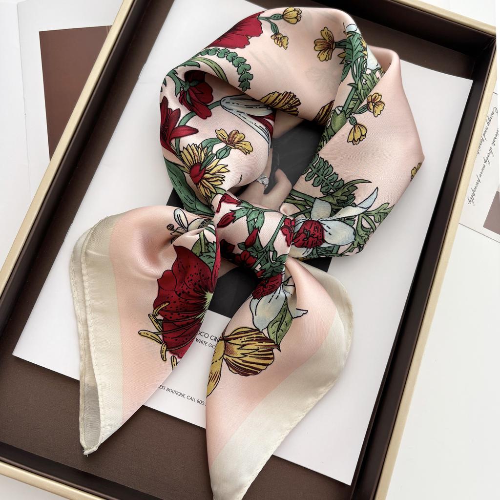 1PC Luxury Square Scarf For Women 70*70cm Beach Scarf Fashion Lady Hair Head Bandana Wraps Female Neckerchief Hijab Shawl