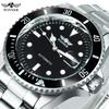Classic Mechanical Watches Luxury Brand Business Automatic Watch for Men Rotatable Bezel Luminous Dial Steel Strap Clock