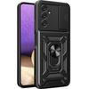 Armored Case for Samsung Galaxy A14 4G/5G, CamShield Slide, Black