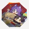 1pc Outdoor Umbrella with Cute Anime Characters, Automatic Opening/Closing, Portable 3-Fold Design, 8-Bone Iron Frame - Perfect Gift for Fans, Tr