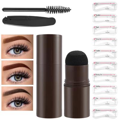 Eyebrow  Shaping Kit Eyebrow Definer Powder  Makeup 10 Reusable Eyebrow Stencils