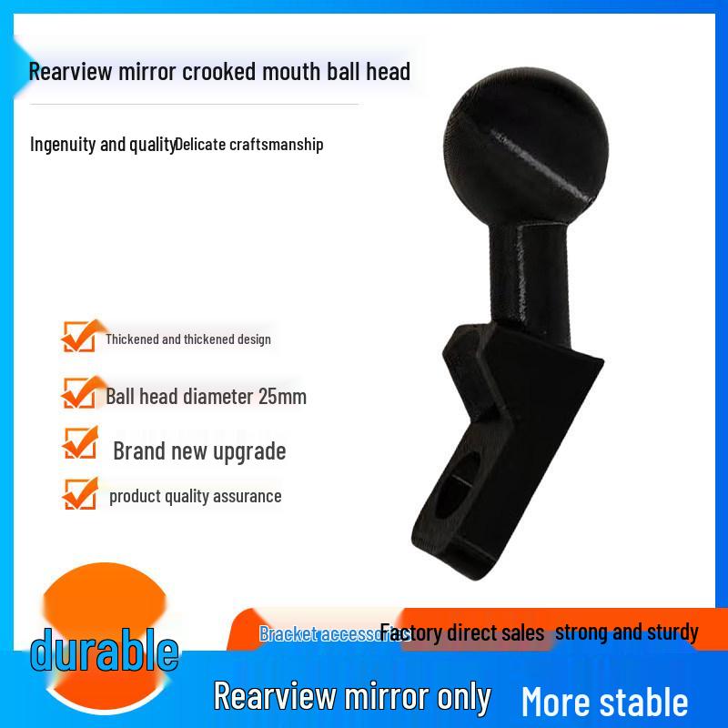 

Universal 25MM Angled Ball Head Rearview Mirror Bracket for Scooters and Motorcycles