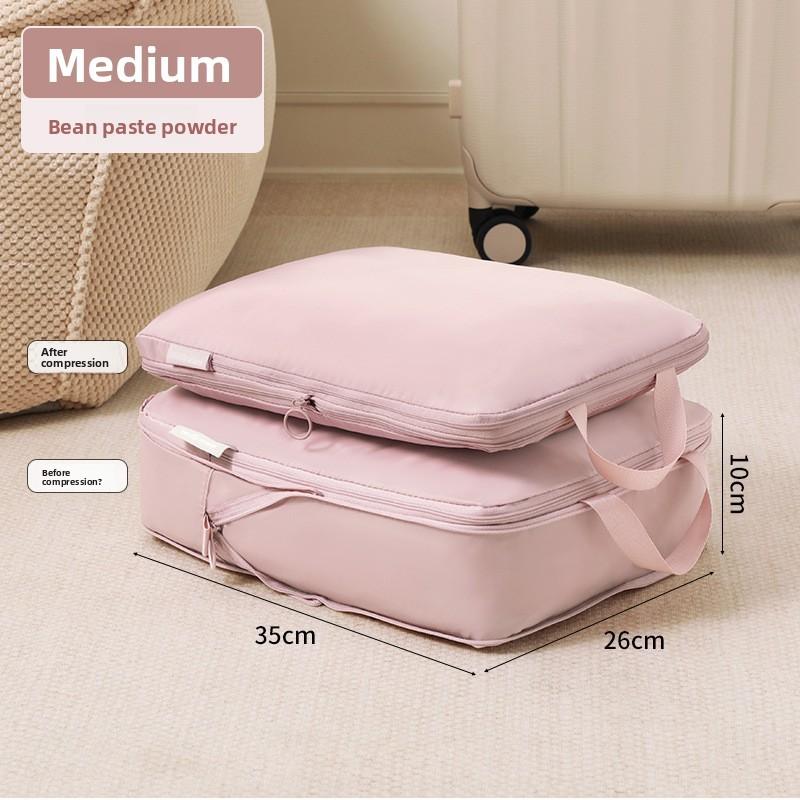 Travel Storage Bag With Memory Fabric For Luggage Organization And Clothing Packing