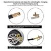 Car Air Pressure Gauge Pump Nozzle Portable Universal Copper Car Accessories Inflatable Tube Clip Air Nozzle Durable