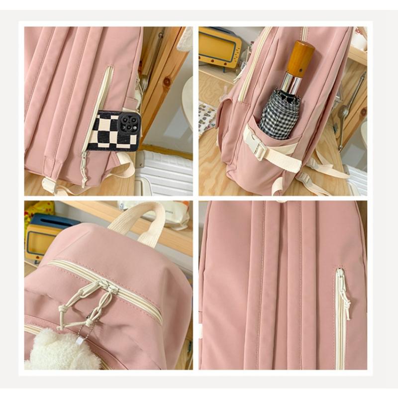 Korean Version of Female High School Students Middle School Students Large Capacity Backpacks Travel Backpacks Leisure Cute Backpacks