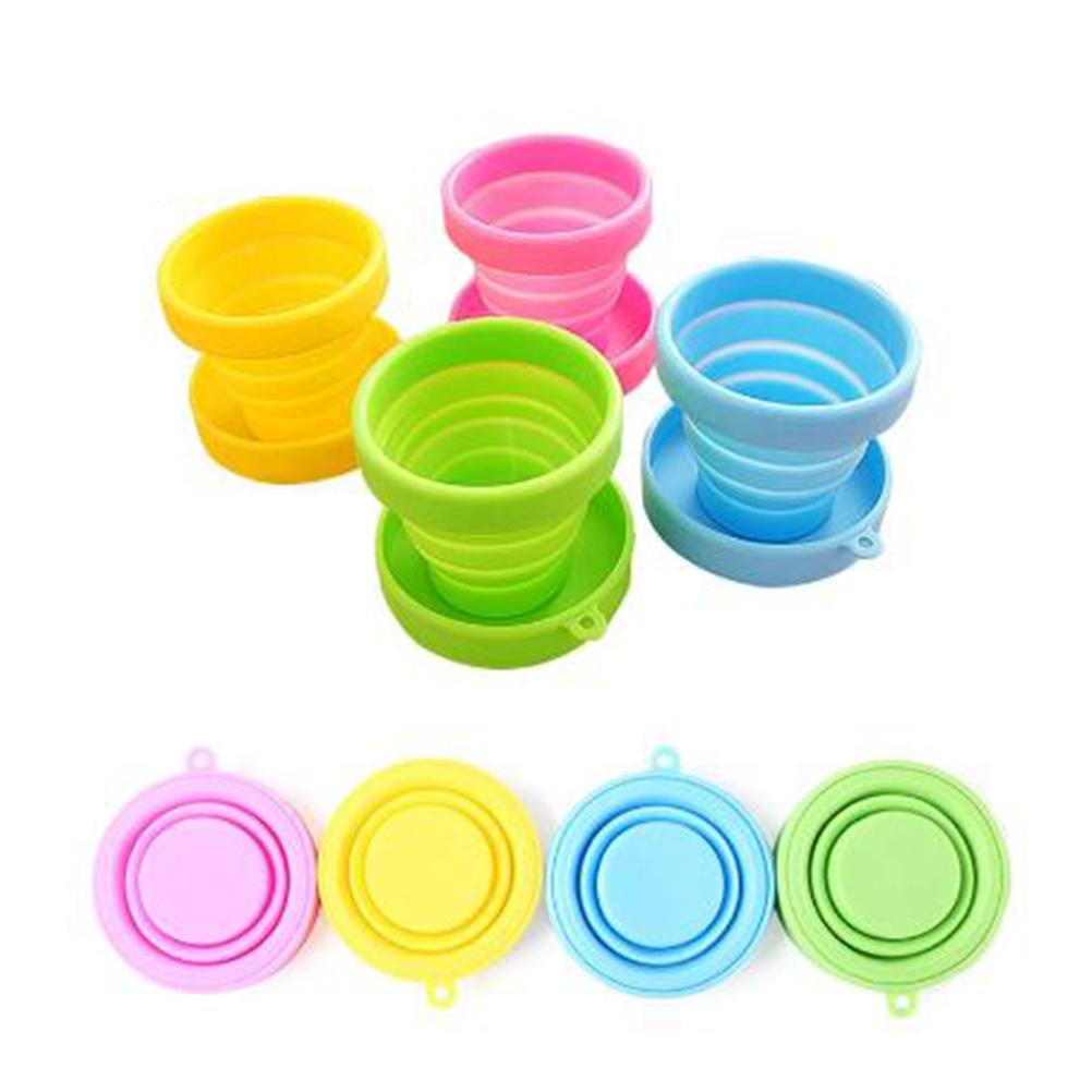 170ML Silicone Collapsible Mug Silicone Travel Mug Wear Resisting Lightweight Silicone Retractable Cup for Travel Picnic