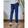Menseye/Blue Dress Pants for Men, Slim Fit Trousers for Banquets, Weddings, Groomsmen, and Groom, Thin Style