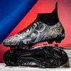 Chaussures de Football Homme Sports Fg/Ag Crampons Longs Adulte Gazon Artificiel Durables Entraînement Chaussures Spécifiques Montantes Chaussures Antidérapantes