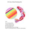 Jumbo Braiding Hair Rainbow Colors Extensions Fiber Mix Four Silky Colorful Twist Hair Extensions  Colored Synthetic Braids