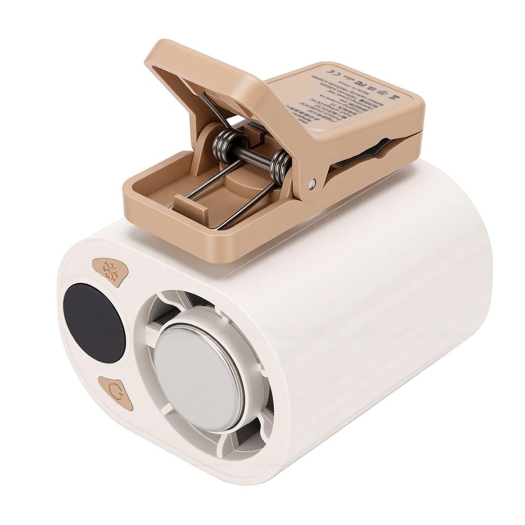Clip On Air Conditioner Fan 360 degrees Rotation 199 Speeds Low Noise Hands Free Clip On Cooling Fan with LED Display