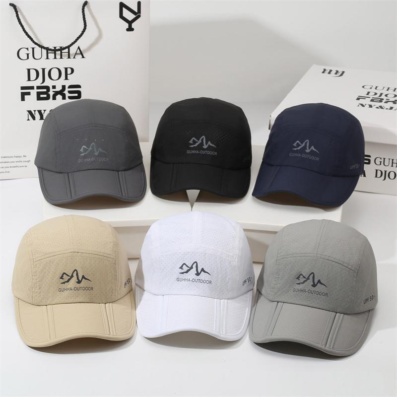 Summer Outdoor Sun Protection Quick-Drying Baseball Cap Men Breathable Sun Hat Fishing Cap