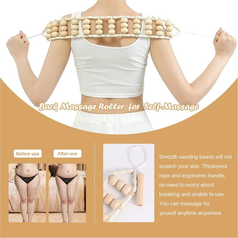 Herramientas de Masaje de Maderoterapia Manuales Accesorios Gua Sha Rodillo Masajeador Anticelulítico Cubo de Madera Masajeador Para Liberación Corporal