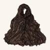 Malaysia Soft Ruffled Lurex Gauze Scarf - Breathable Spring/Summer Headscarf
