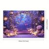 2D Romantic Purple Butterfly Backdrop for Bridal Shower & Valentine's Photoshoot