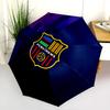 FC Barcelona  Pattern, Automatic Folding Umbrella, Portable and Foldable Design, 8 Ribs, a Christmas or Birthday Gift.