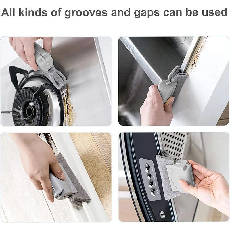 Door Groove Cleaning Brush Window Groove Cleaning Cloth Sliding Door Track Cleaning Tool Portable Hand-held Slot Clean Tools
