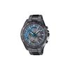 EDIFICE Trendy Black Chain Blue Pointer Men's Quartz Watch Quartz Movement Stainless Steel Strap Japanese and Korean Watch Men's EFV-550GY-8A