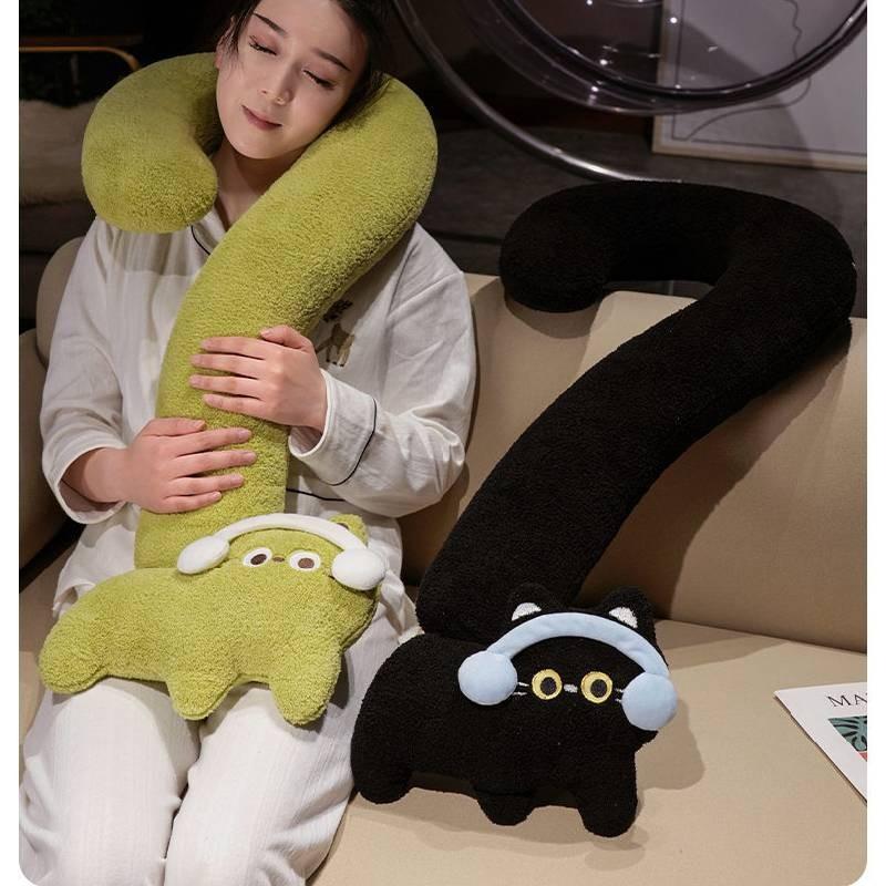 Cat Question Mark Plush Toy Stuffed Animal Doll Cartoon Decoration Kids Gift