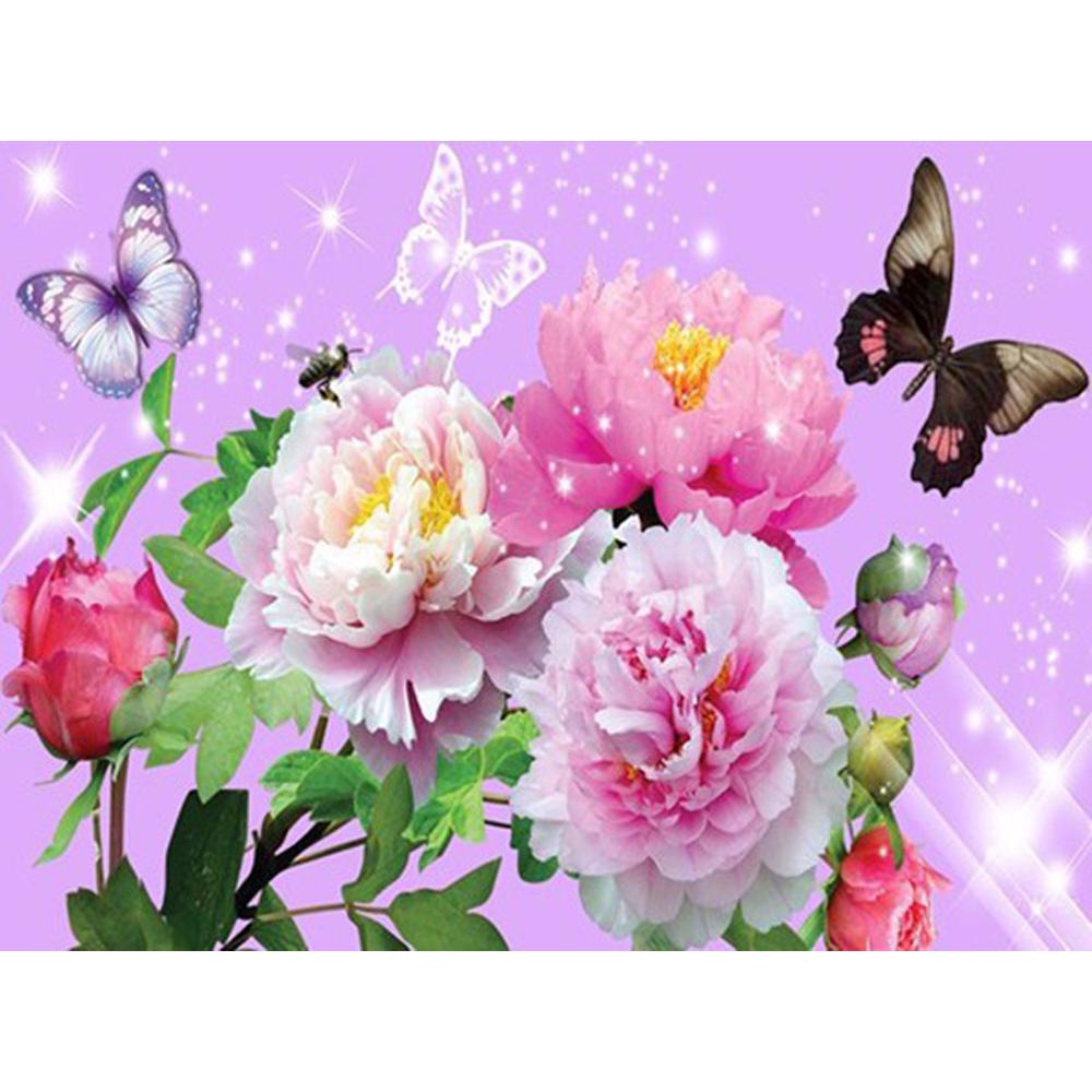 

ЗООЯ DIY 3D Алмазная картина Цветы Вышивка Крестом Ремесло Стежок Домашний декор