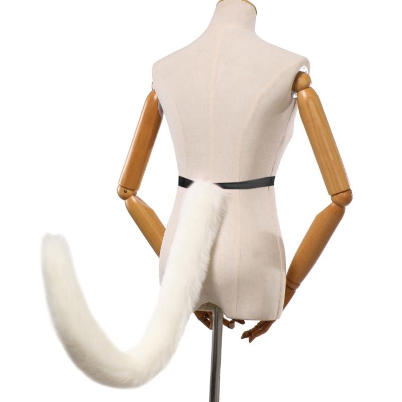 Foxes Tail Cats Tail Furs Plush Foxes Tail Cosplays Carnivals Party Christmas Animes Accessorise Halloween Costumes