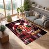 Sunderland FC Bedruckter Kristall-Samt-Teppich Rutschfester Kristall-Samt-Teppich für Sofa, Schlafzimmer, Innenbereich, Heimdekoration