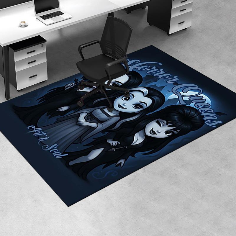 Horror Queens Office Chair Mat: Gothic Home Decor, Sofa Carpet, Office Rug Gift for All Rooms