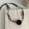 Bohemian Retro Wooden Bead Hand-Woven Belt & Hair Accessory Combo