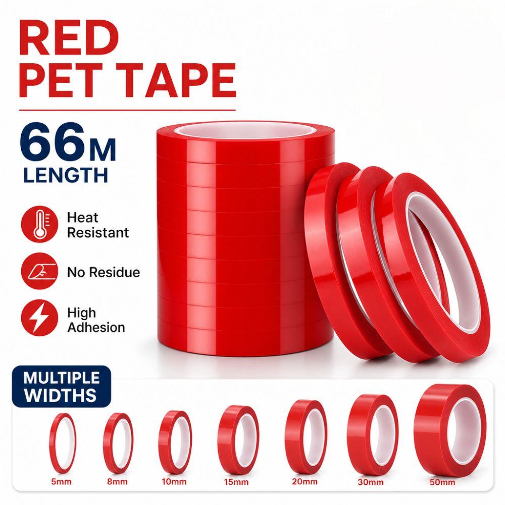 66 Meters Marking Tape 3/5/8/10mm Width Adhesive Coded Tape Heat Resist Marker Line Tape