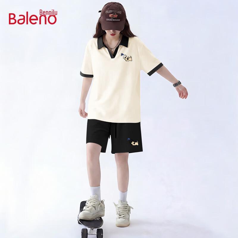 Baleno Damen Polo Kurzarm & Shorts Freizeit Sport Set