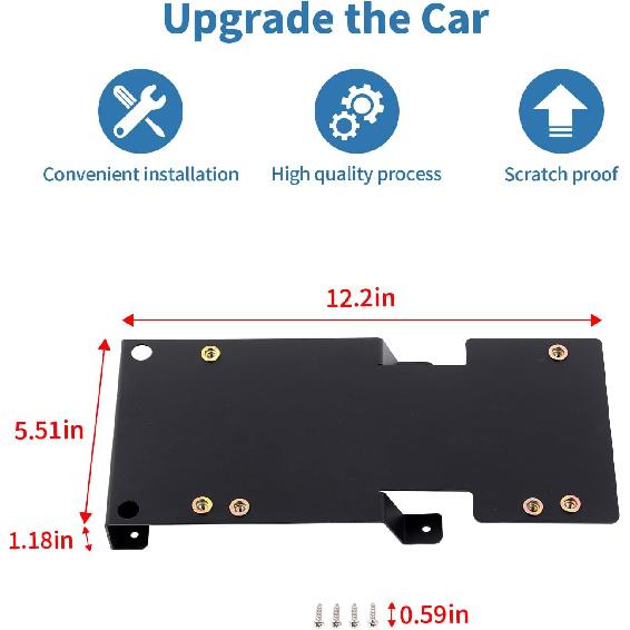 For Bronco Rear License Plate Frame Holder Mount for Bronco 2021+ Black License Plate Bracket Accessories