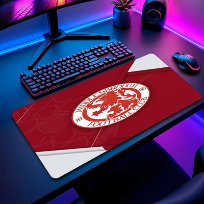Middlesbrough Football Pattern Mouse Pad Non?Slip Rubber Base Gaming Mousepad For Desk Office Home