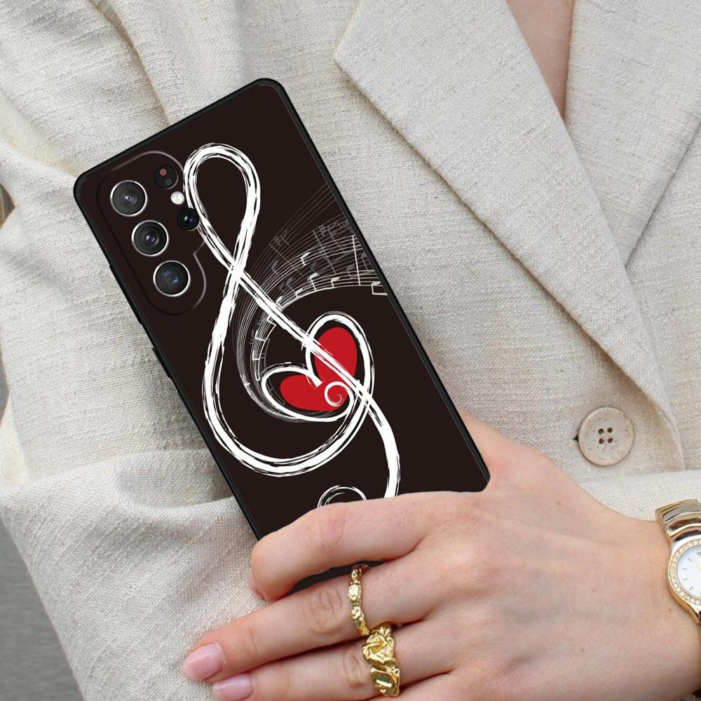 Musical Notes Classical Music Art SOFT Cell Phone Case for Samsung Galaxy S26 Ultra S25 S24 S23 S22 S21 S20 Note10 Cover