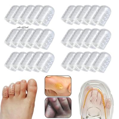 2-100Pcs Silicone Anti-Friction Toe Protectors Gel Breathable Toe Caps Foot Care Elasticity Fingertip Blister Prevention