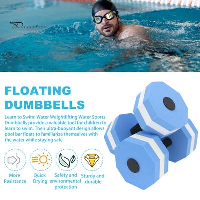 Pool-Trainingszubehör 2 Stück Damen Kinder Wasserhantel Hochdichter EVA-Schaum Gewichte Aerobic Abnehmen Schwebend Aqua Fitness Hanteltraining