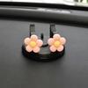 360° Rotating Purple Flower Car Phone Holder - ABS Material, Non-Slip Base with Floral Design for Dashboard Mount, Compatible with Smartphones