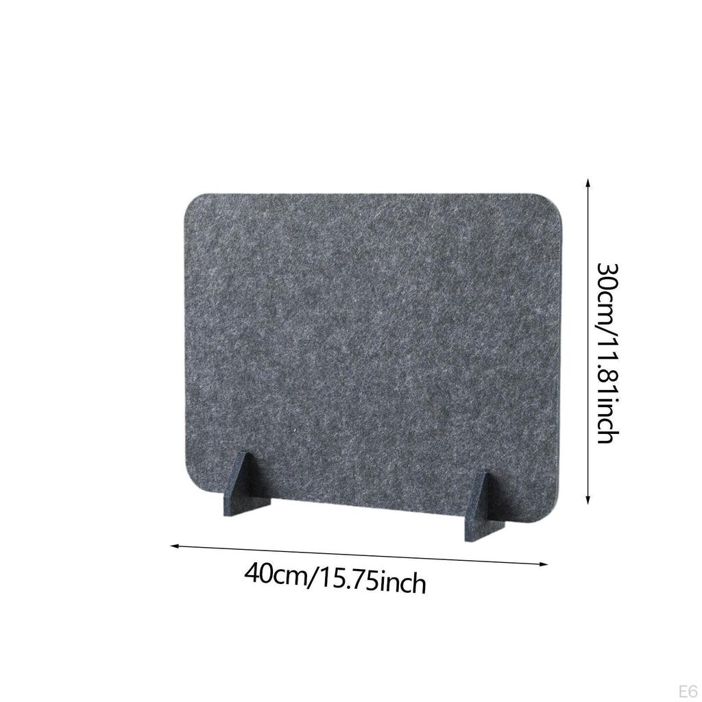Acoustic Desk Divider, Partition, Privacy Panel Reduces Distractions with Support Legs for Home