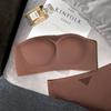 Strapless Non-slip Underwear Women's Invisible Non-marking Steel-rimless Bra One-piece Small Chest Gathering Bra  Chest Wrapping