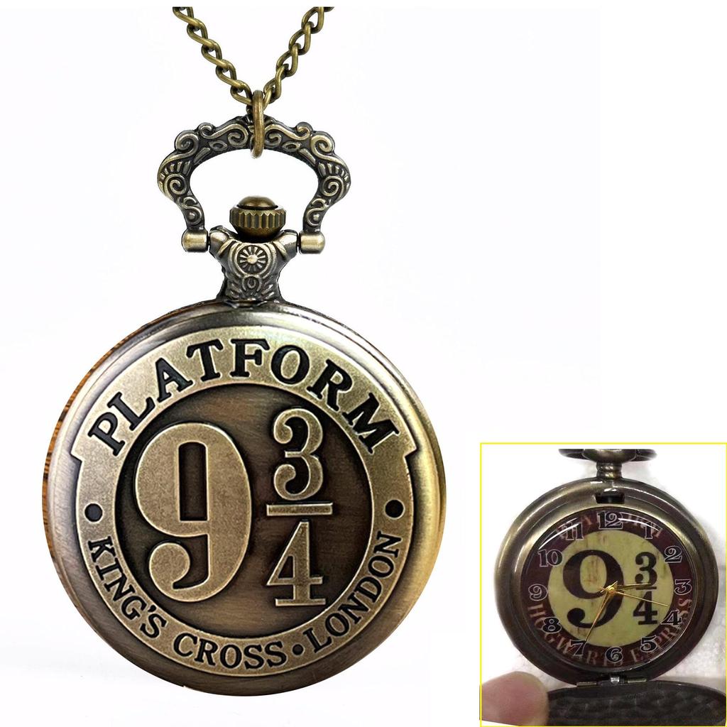 Harry Potter Deathly Hallows Copper Owl Pocket Watch Pendant