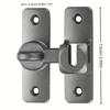 1pc Perforation-Free Door Buckle - Anti-Locking & Anti-Theft Heavy-Duty Aluminum Alloy & Stainless Steel Security Hardware, Sleek Metallic Finish